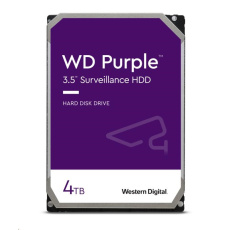 WD PURPLE WD44PURZ 4TB, SATA III 3.5", 256MB, 175MB/s, Low Noise, CMR WD PURPLE WD44PURZ 4TB, SATA III 3.5", 256MB, 175MB/s, Low Noise, CMR