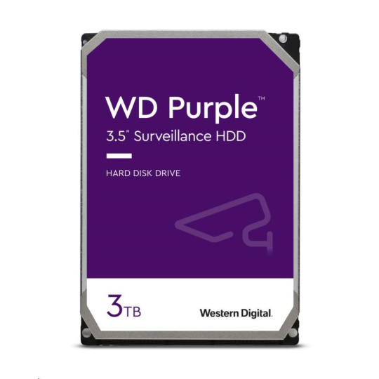 WD PURPLE WD34PURZ 3TB, SATA III 3.5", 128MB, 175MB/s, Low Noise, CMR