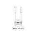 WG - Datový kabel Lightning MFI na USB-A, 1 metr, 2,4A , bílá