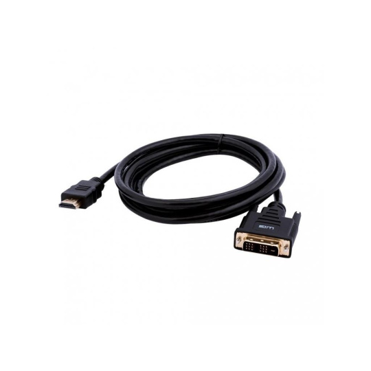 WG Kabel HDMI (male; HDMI 1.4) to DVI-D Single Link (male) / 2m / stíněný WG Kabel HDMI (male; HDMI 1.4) to DVI-D Single Link (male) / 2m / stíněný