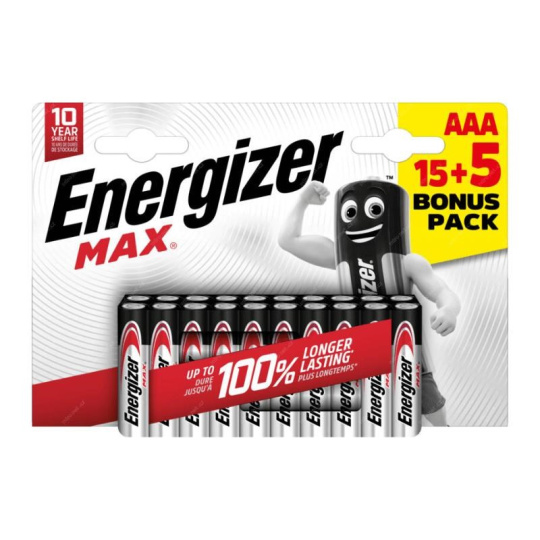 Energizer LR03/20 Max AAA 15+5 zdarma