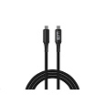 WG - Datový kabel Type-C na Type-C, 1 metr, 5 A, 240 W, 40Gbps, USB4, černá