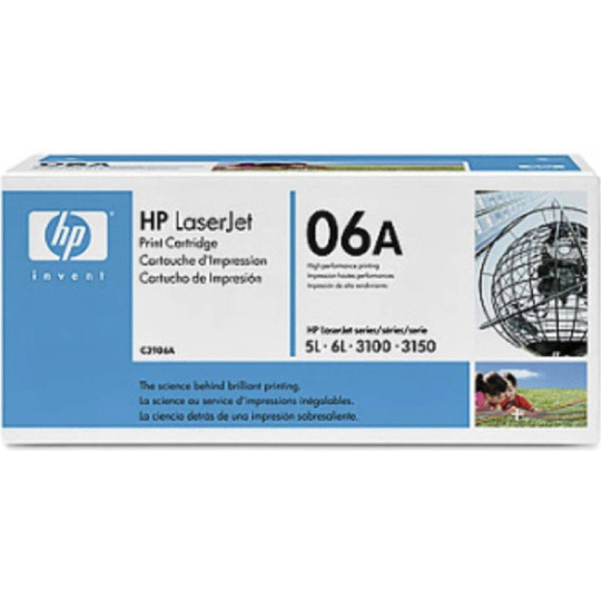 Toner HP C3906A (HP 5L, 6L), černá, originální toner, 2500kopií