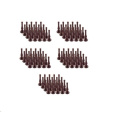NOCTUA NA-AV1-100 brown - sada 100 ks antivibračních úchytů pro ventilátory, hnědá