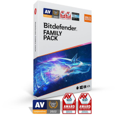 Bitdefender Family pack - 15 zařízení na 3 roky - elektronická licence do emailu