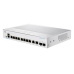 Cisco switch CBS350-8T-E-2G-EU (8xGbE,2xGbE/SFP combo,fanless)
