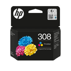 HP 308 Tri-color Original Ink Cartridge (120 pages)