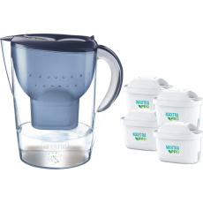Brita Marella XL filtrační konvice, modrá + 4 filtrační patrony Brita Marella XL filtrační konvice, modrá + 4 filtrační patrony