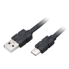 AKASA kabel PROSLIM USB 2.0 Type-C na Type-A, 100cm