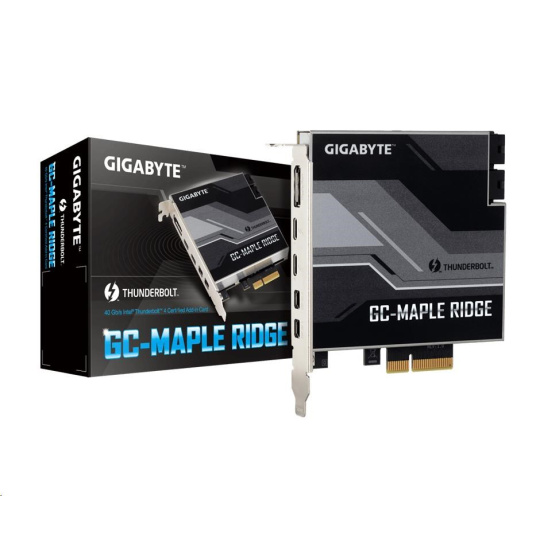 GIGABYTE GC-MAPLE RIDGE, Intel® Thunderbolt™ 4 Certified add-in card, USB Type-C, DisplayPort