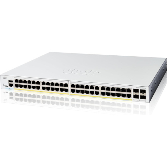 Cisco Catalyst switch C1300-48P-4X (48xGbE,4xSFP+,48xPoE+,375W)