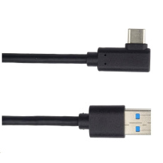 PREMIUMCORD Kabel USB typ C/M zahnutý konektor 90° - USB 3.0 A/M, 50cm PREMIUMCORD Kabel USB typ C/M zahnutý konektor 90° - USB 3.0 A/M, 50cm