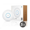 UBNT UniFi AP AC PRO 5-PACK (bez PoE!)  [vnitřní/venkovní AP, dual-band 2.4+5GHz (450+1300Mbps), MIMO, 802.11a/b/g/n/ac]