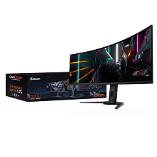 BAZAR GIGABYTE LCD - 49" Gaming monitor AORUS CO49DQ, OLED, 5120x1440 DQHD 32:9, 144Hz, 1.5M:1, 250cd/m2 ROZBALENO