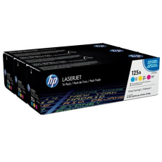 HP 125A CMY 3-pack LJ Toner Cart, CF373AM (1,400 / 1,400 / 1,400 pages)