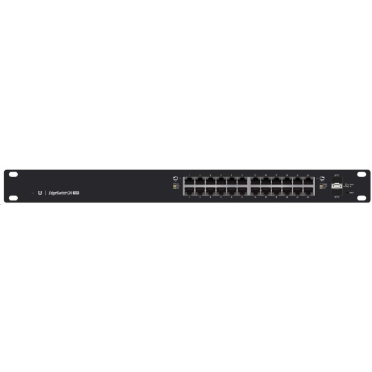 UBNT EdgeSwitch ES-24-250W [26Gbps, 250W, aktivní (802.3af/at) i pasivní (24V) PoE, 2xSFP, L2/L3]