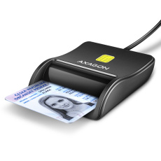 BAZAR - AXAGON CRE-SM3N, USB-A FlatReader čtečka kontaktních karet Smart card (eObčanka), kabel 1.3m - Poškozený obal (K BAZAR - AXAGON CRE-SM3N, USB-A FlatReader čtečka kontaktních karet Smart card (eObčanka), kabel 1.3m - Poškozený obal (K