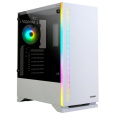 ZALMAN skříň S5 White,  ATX bez zdroje , RGB