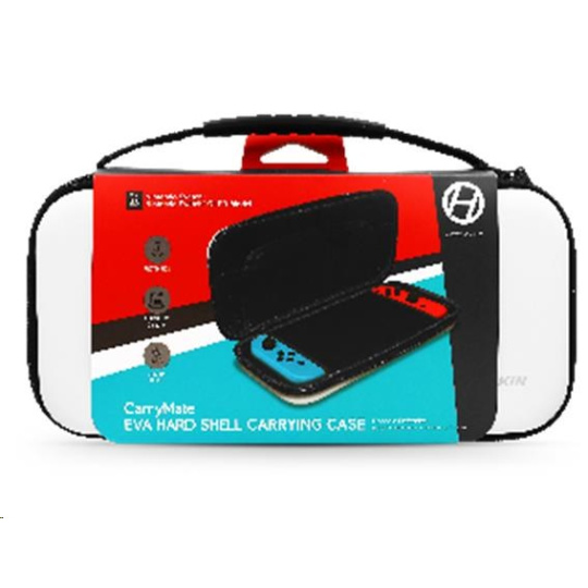Hyperkin CarryMate EVA Nintendo Switch/OLED/Lite Hard Shell Case (Solid White)