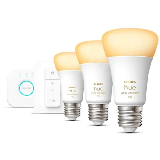 Philips Hue White Ambiance 8W 1100 E27 starter kit