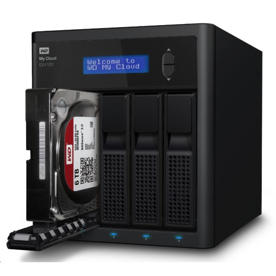 WD My CLOUD EX 4100, 32 TB (4x8TB) 3,5", RJ45, NAS