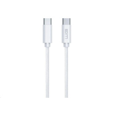 WG - Datový kabel Type-C na Type-C, 3 metry, 3A, 60W, bílá WG - Datový kabel Type-C na Type-C, 3 metry, 3A, 60W, bílá