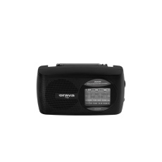 Orava T-120 B přenosný rádio přijímač, 1 W, výstup na sluchátka, AM & FM rádio, anténa, černá