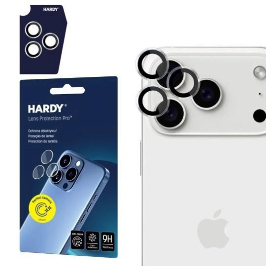 3mk HARDY Lens Protection Pro pro Apple iPhone 17 Pro /17 Pro Max Transparent 3mk HARDY Lens Protection Pro pro Apple iPhone 17 Pro /17 Pro Max Transparent