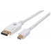 MANHATTAN kabel Mini DisplayPort Male to DisplayPort Male, 2m, White