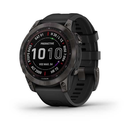 BAZAR - Garmin fenix 7 Sapphire Solar, Titan Black/ Black Silicone Band, EU - pouze hodinky, napájecí kabel BAZAR - Garmin fenix 7 Sapphire Solar, Titan Black/ Black Silicone Band, EU - pouze hodinky, napájecí kabel