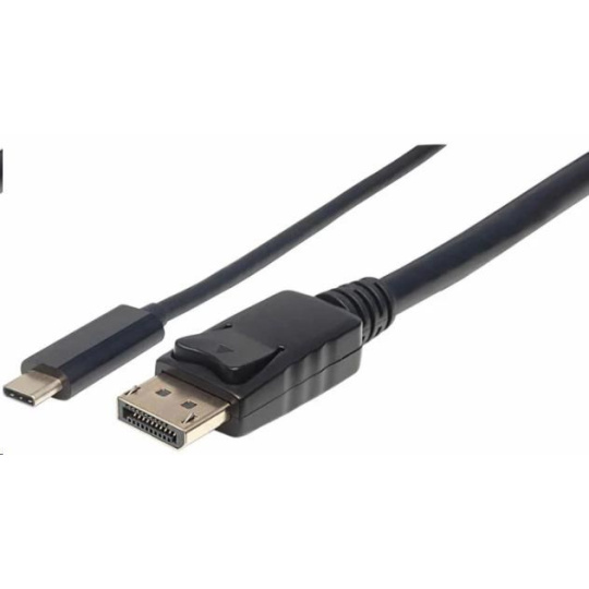 Manhattan kabel USB-C na DisplayPort, 1m, černá