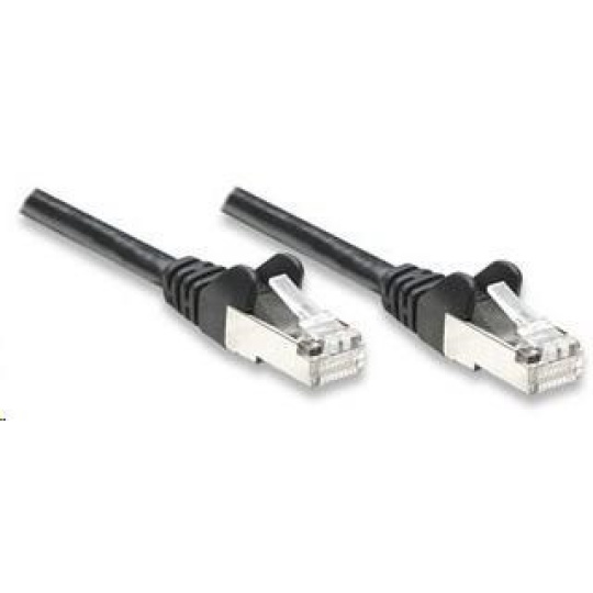 Intellinet Patch kabel, Cat5e compatible, CCA, SF/UTP, PVC, RJ45, 2m, černý