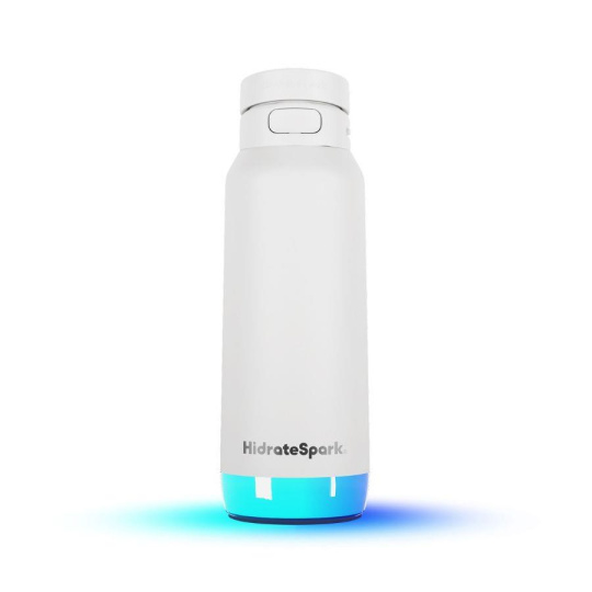 HidrateSpark PRO 2 chytrá lahev s brčkem, 950 ml, bílá