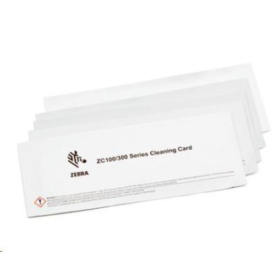 Zebra cleaning cards, 5 cards