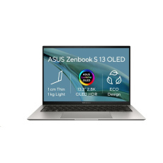 ASUS NTB Zenbook S (UX5304VA-OLED075W), i7-1355U, 13.3" 2880x1800, 16GB, 1TB SSD,Iris Xe, W11 Home, Gray