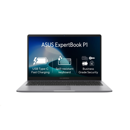 ASUS NTB ExpertBook P1 (PP1503CVA-S7I516512), i5-13420H, 15.6" FHD, 16GB, 512GB SSD, UHD, No OS, Misty Grey ASUS NTB ExpertBook P1 (PP1503CVA-S7I516512), i5-13420H, 15.6" FHD, 16GB, 512GB SSD, UHD, No OS, Misty Grey