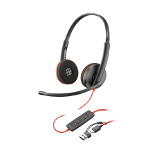 Poly Blackwire 3220 náhlavní souprava, USB-C/A adaptér, stereo (bulk) Poly Blackwire 3220 náhlavní souprava, USB-C/A adaptér, stereo (bulk)