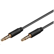 PREMIUMCORD Kabel Jack 3.5mm 4 pinový M/M 0,5m pro Apple iPhone, iPad, iPod PREMIUMCORD Kabel Jack 3.5mm 4 pinový M/M 0,5m pro Apple iPhone, iPad, iPod