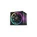 BAZAR DEEPCOOL Ventilátor FL12 3v1, 3x120mm, ARGB, černá, ROZBALENO