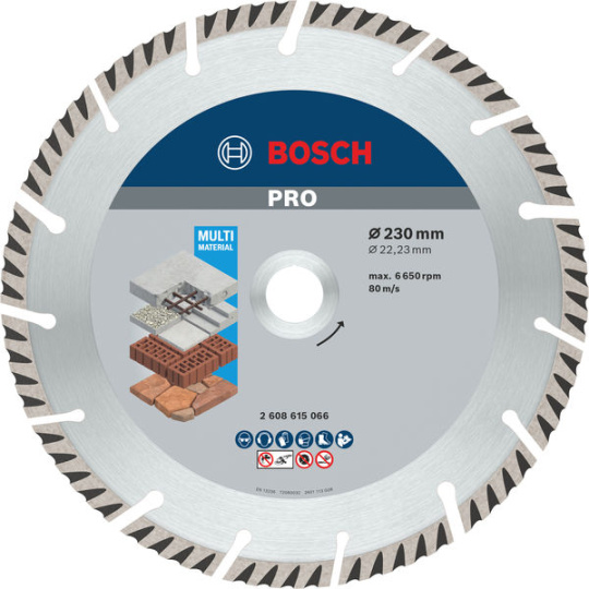 Bosch diamantový řezací kotouč PRO Multi Material, 230 × 22,23 mm, 10 ks