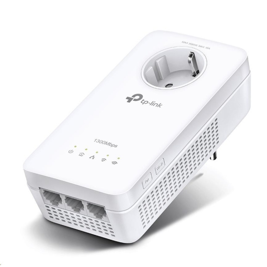 TP-Link TL-WPA8631P OneMesh/EasyMesh WiFi5 průchozí powerline adaptér (AC1200,AV1300,2,4GHz/5GHz,3xGbELAN)