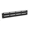 Solarix Patch panel 48 x RJ45 CAT5E UTP 150 MHz černý 2U SX48-5E-UTP-BK