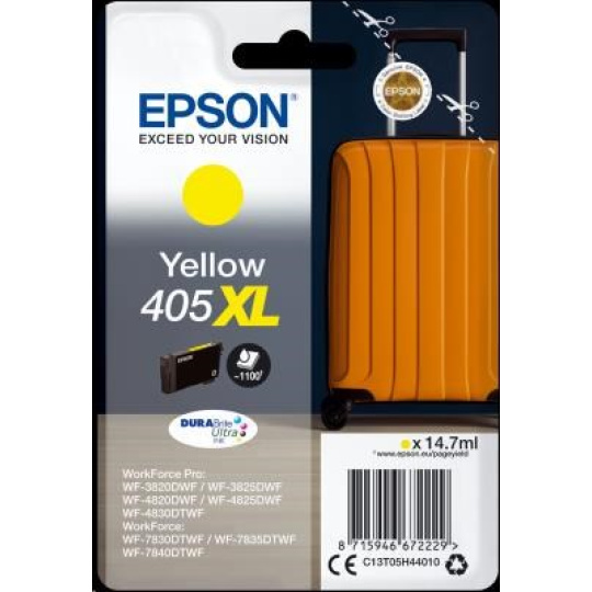 EPSON ink Singlepack Yellow 405XL Durabrite Ultra