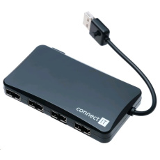 CONNECT IT USB 2.0 hub REVERSE se 4 oboustrannými porty