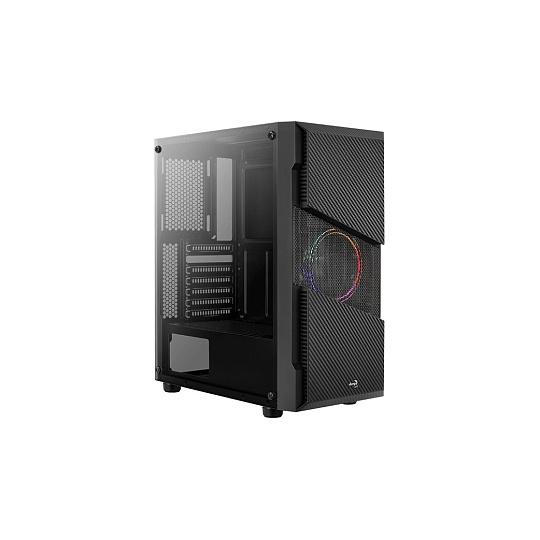 BAZAR - AEROCOOL skříň Menace Saturn FRGB ML G, Mid tower, 2x USB 3.0, 2x audio, 1x 120mm FRGB Fan, bez zdroje - Poškoze
