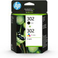 HP 302 Ink Cartridge Combo 2-Pack (X4D37AE) (190 / 165 pages)