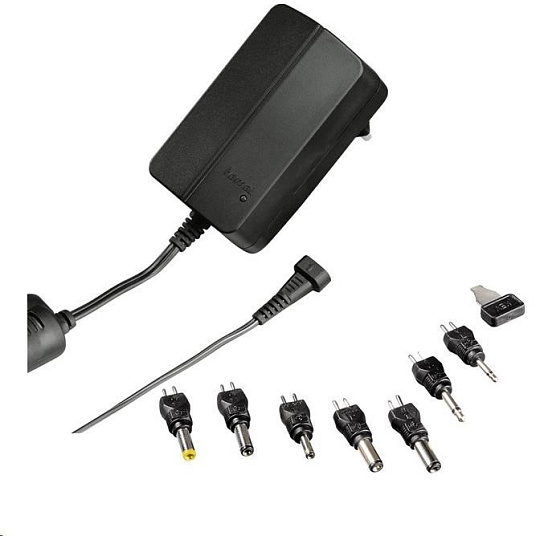 Hama univerzálny sieťový napájací zdroj 12 V/2250 mA, nastaviteľný, 7 konektorov