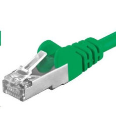 PREMIUMCORD Patch kabel CAT6a S-FTP, RJ45-RJ45, AWG 26/7 5m zelená