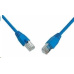 Solarix Patch kabel CAT5E SFTP PVC 7m modrý snag-proof C5E-315BU-7MB