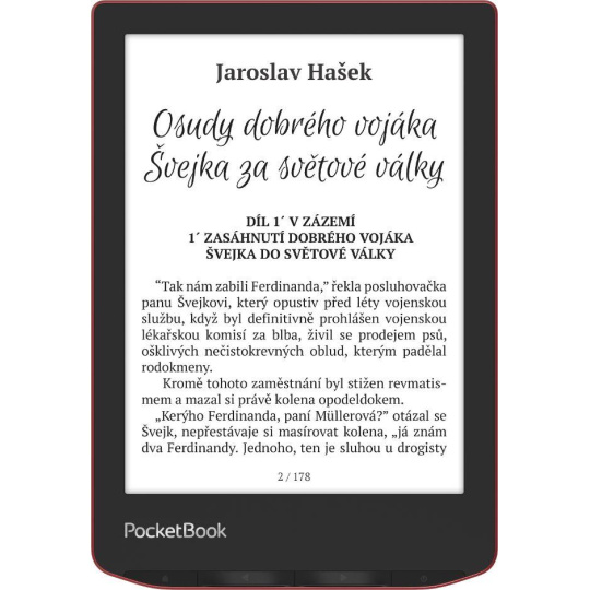 BAZAR - POCKETBOOK 634 Pocketbook Verse Pro - Passion Red - Poškozený obal (Komplet) BAZAR - POCKETBOOK 634 Pocketbook Verse Pro - Passion Red - Poškozený obal (Komplet)